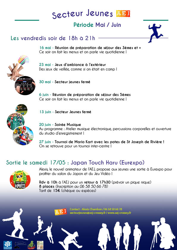 Programme Mai Juin