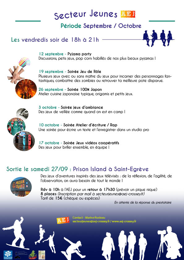 Programme Septembre Octobre